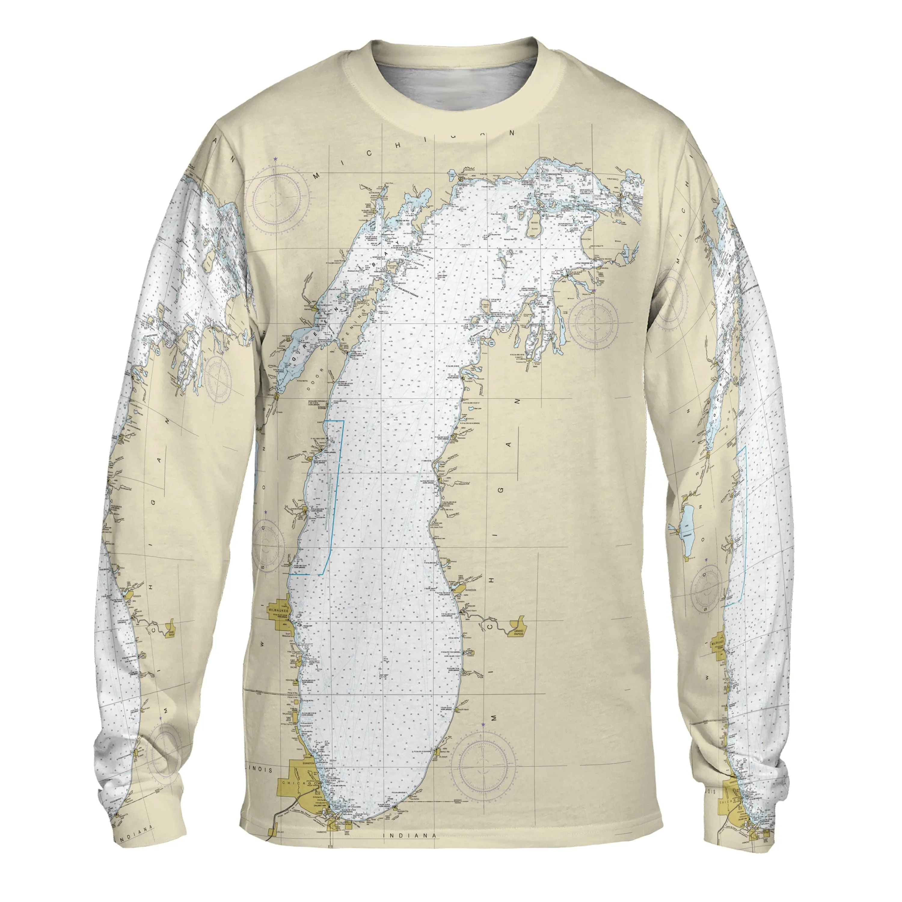 The Lake Michigan Navigator Long Sleeve Tee