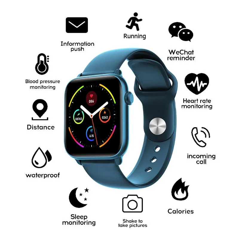 Touch Fitness Smart Watch Digital Blood Pressure Clock