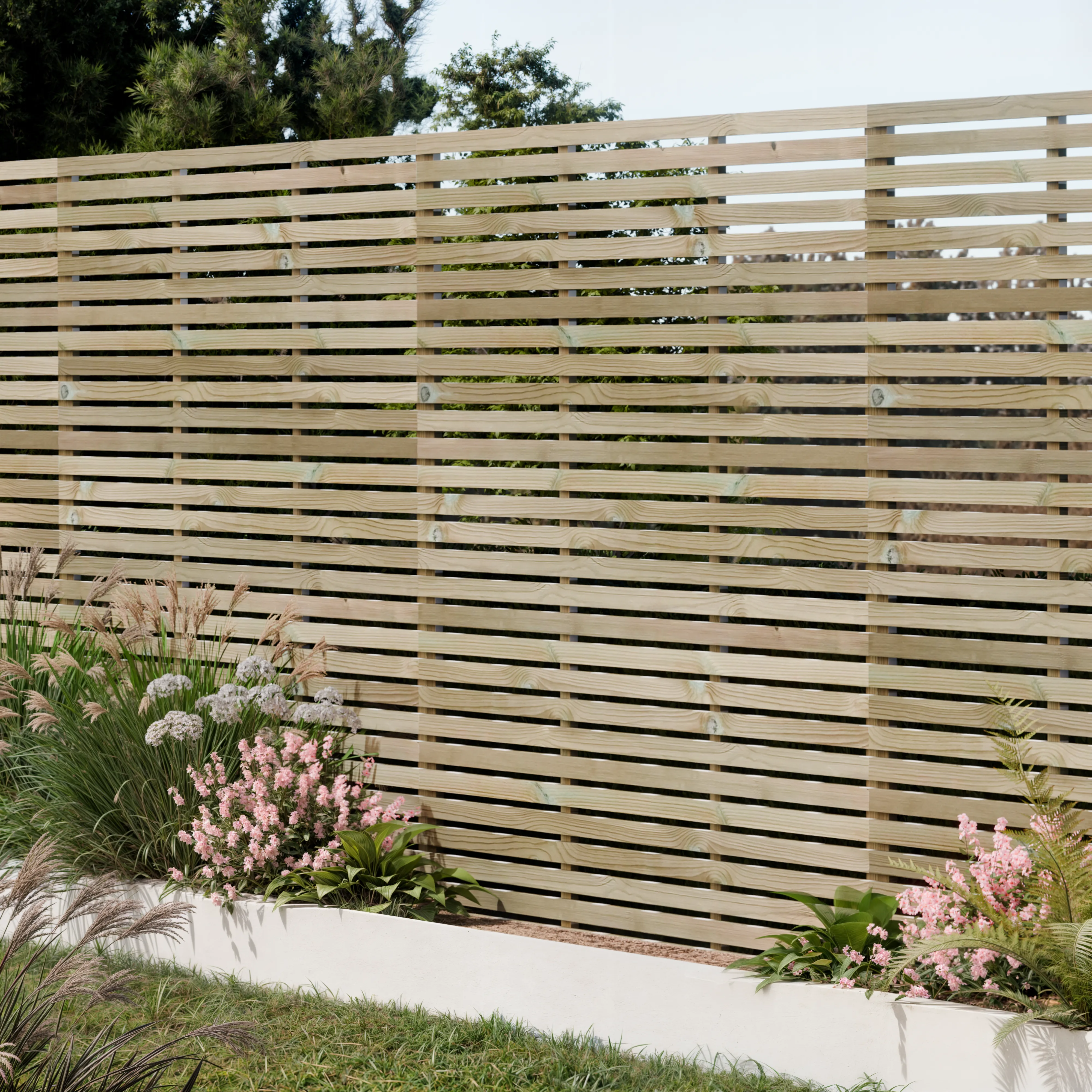 Treated PSE Slatted Panel