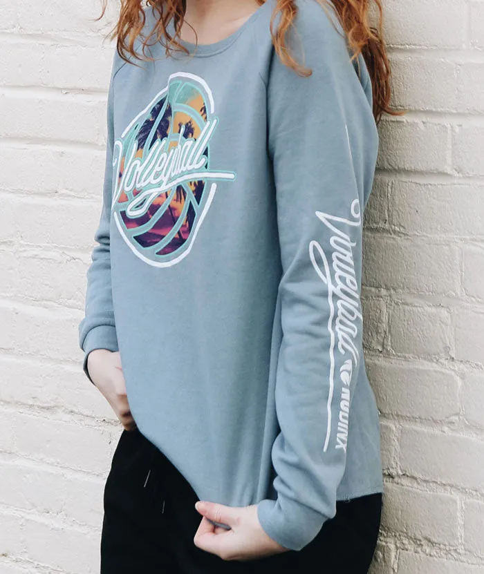 Tropical Puff Ladies Crewneck