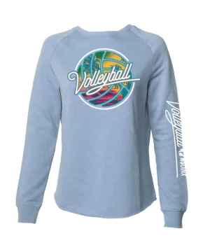 Tropical Puff Ladies Crewneck