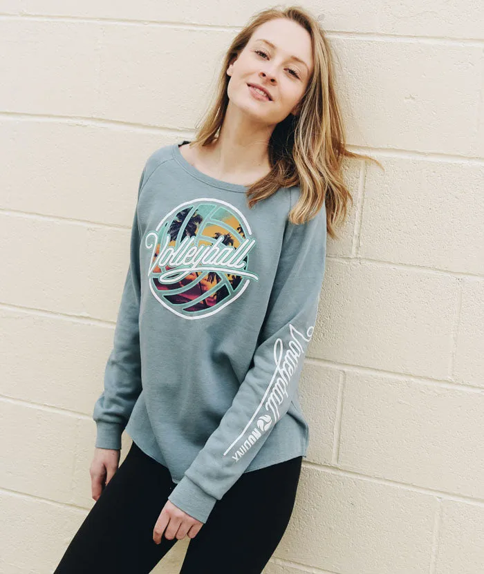 Tropical Puff Ladies Crewneck