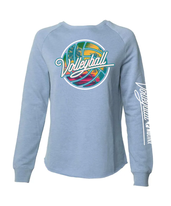 Tropical Puff Ladies Crewneck