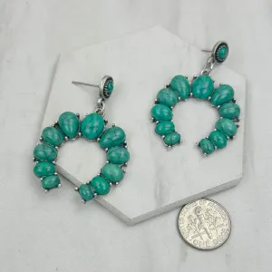 Turquoise Stone Fashion Western Earrings