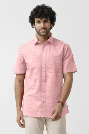 Tuscany - Rose Pink Formal Shirts for Men | Ariser