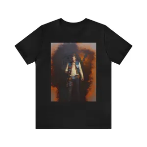 Unisex Jersey Short Sleeve Tee - Han SoloHolding a Playstation controller