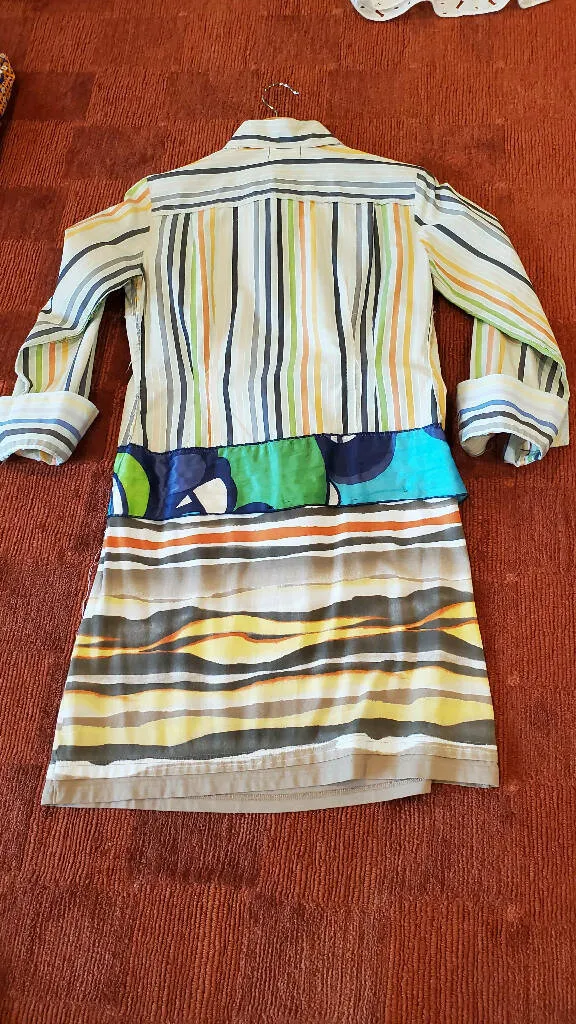 Upcycled Striped Dress