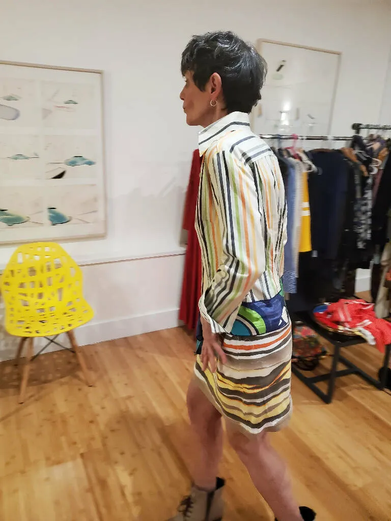 Upcycled Striped Dress