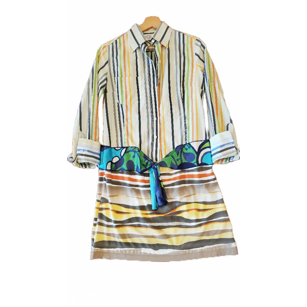 Upcycled Striped Dress