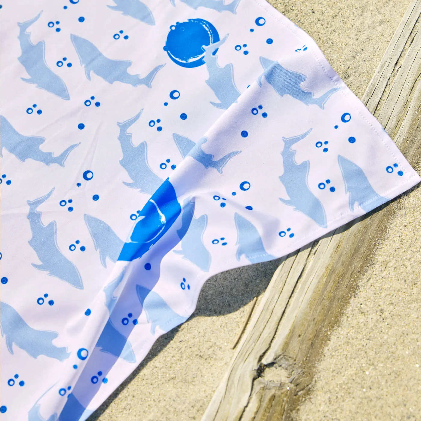 UPF 50 Beach Towel/Wrap - Shark Frenzy