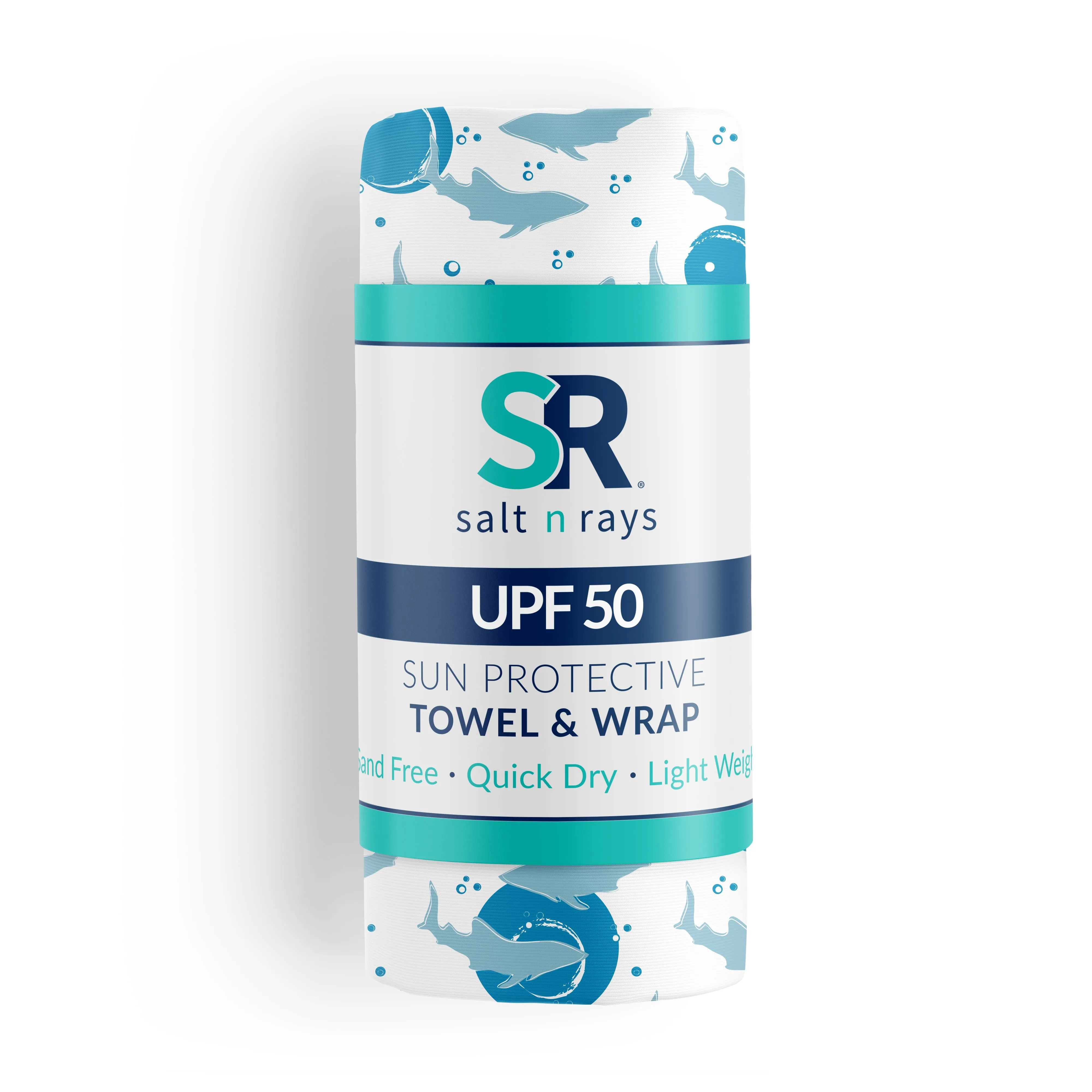 UPF 50 Beach Towel/Wrap - Shark Frenzy