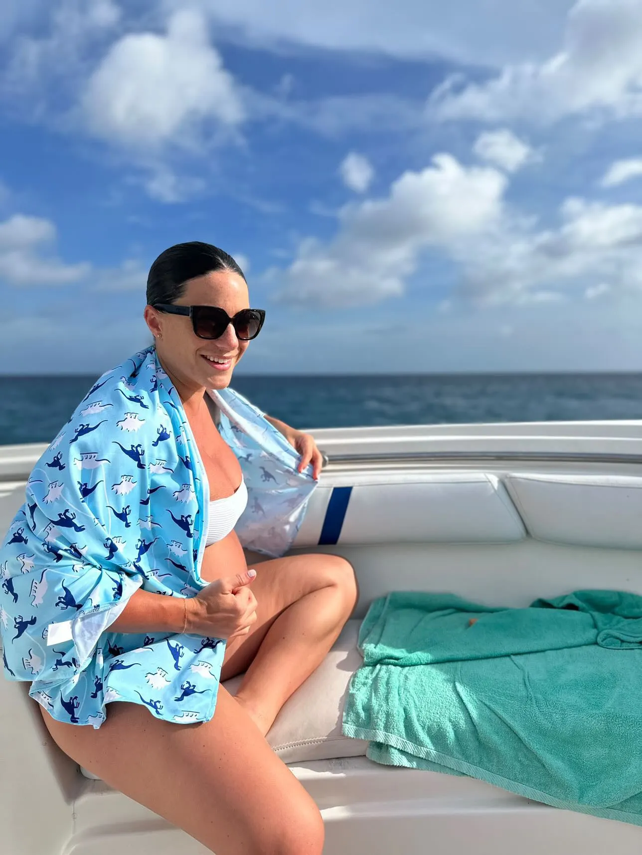 UPF 50 Beach Towel/Wrap - Shark Frenzy