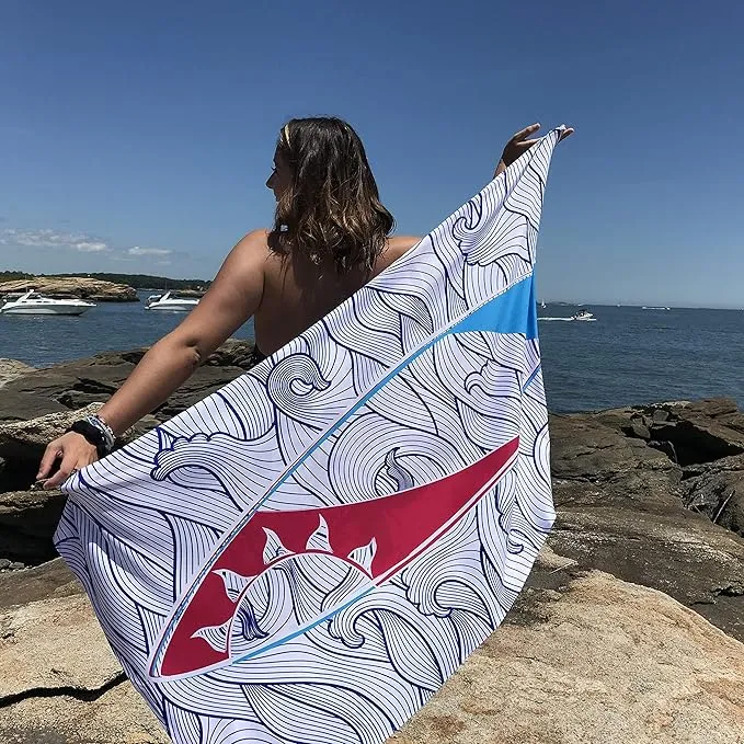 UPF 50 Sol Wrap Towel Sun Protection (Surf's Up)