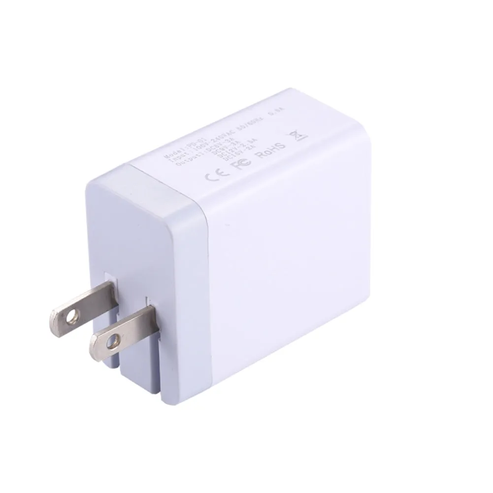 USB C PD Charger 29W Power Delivery Type c Wall Charger with 2 Ports for iPhone Android European regulations white