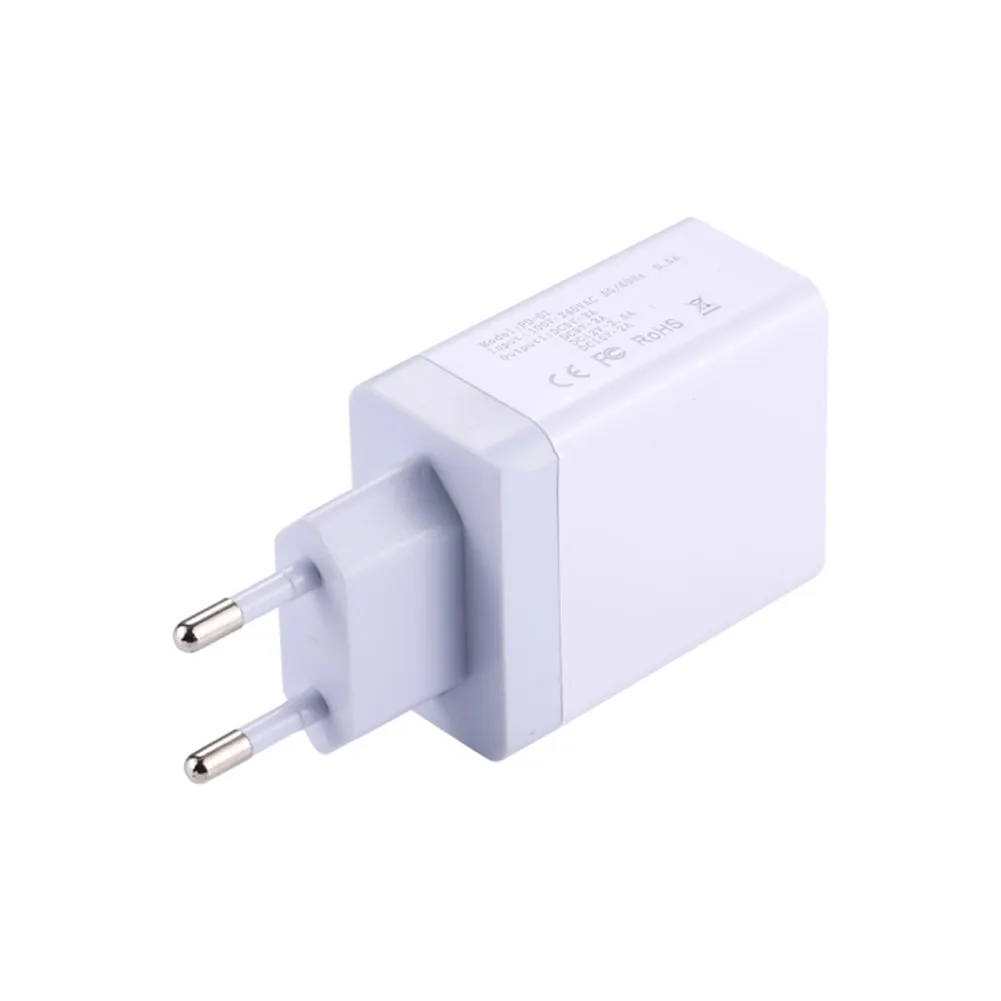 USB C PD Charger 29W Power Delivery Type c Wall Charger with 2 Ports for iPhone Android European regulations white