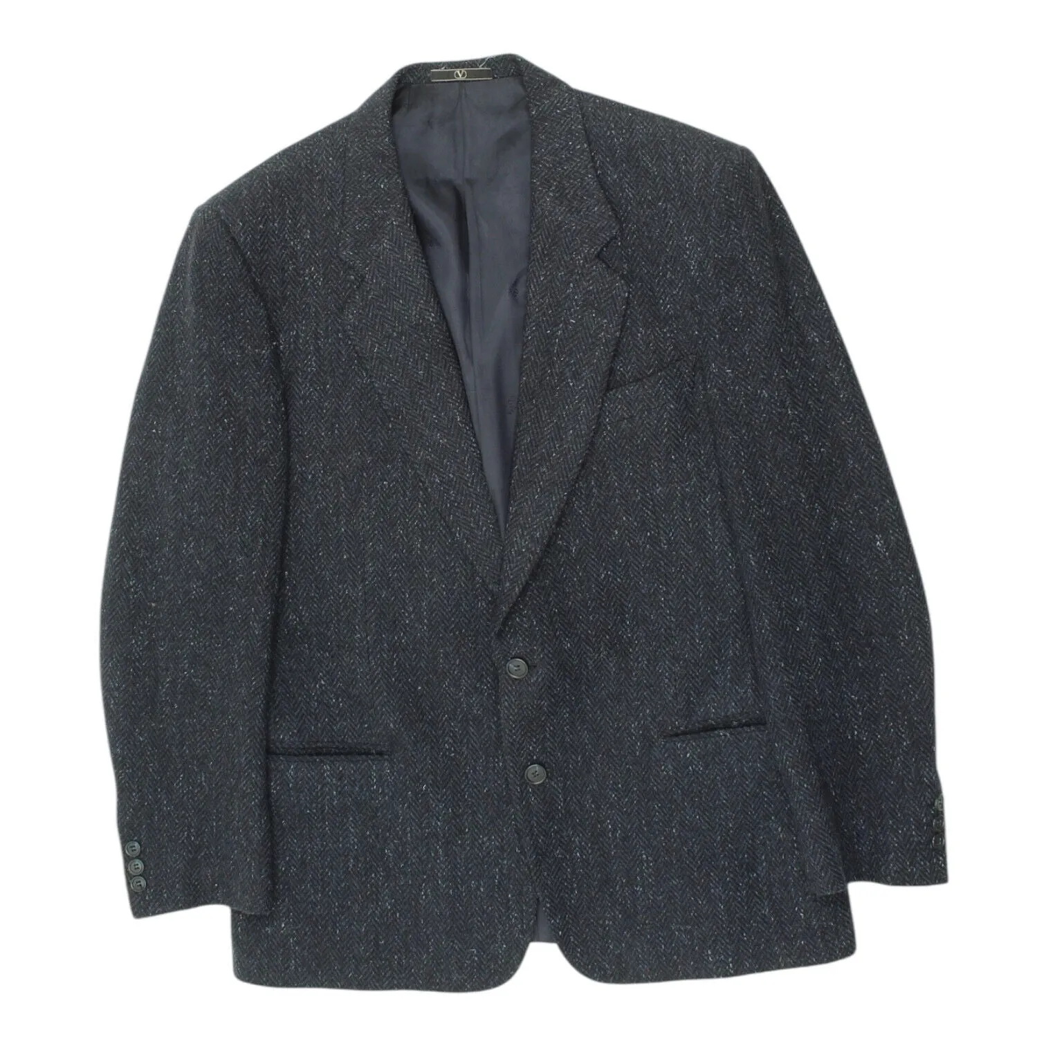 Valentino Mens Navy Blazer Jacket | Vintage High End Designer Suit Formal
