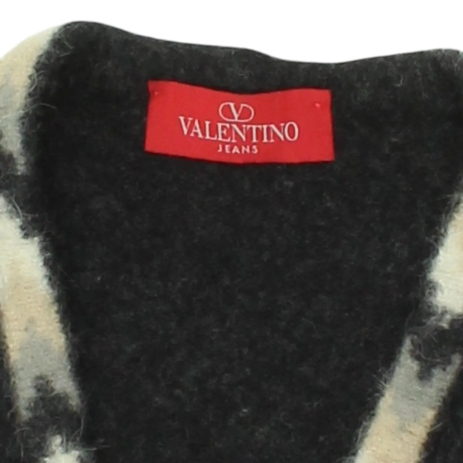 Valentino Womens Black Cardigan | Vintage High End Designer Knit Button Sweater