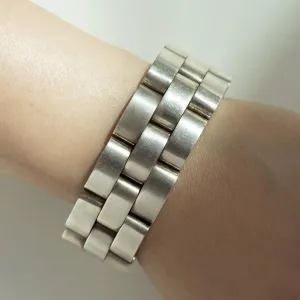 Victorian Gate Link Sterling Silver Bracelet