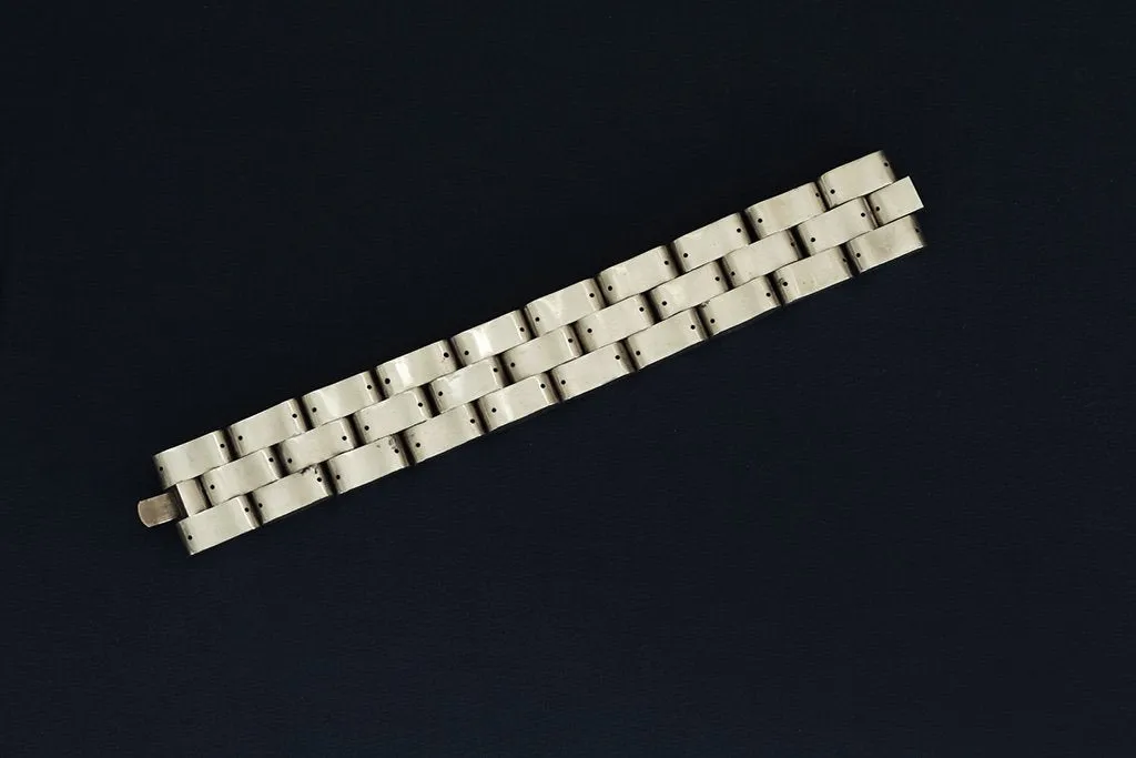 Victorian Gate Link Sterling Silver Bracelet