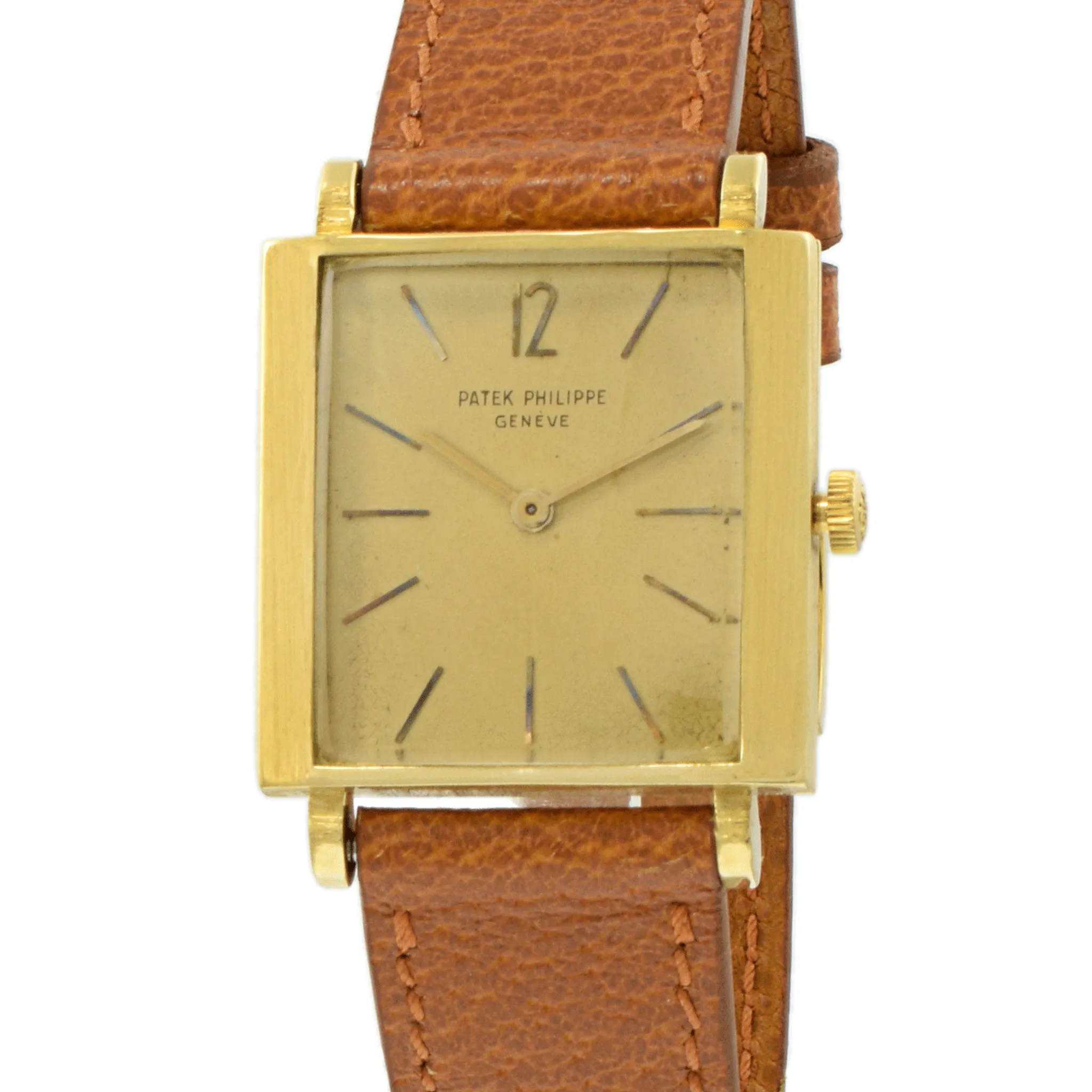Vintage 1960s Patek Philippe Genève 3405 Square Watch