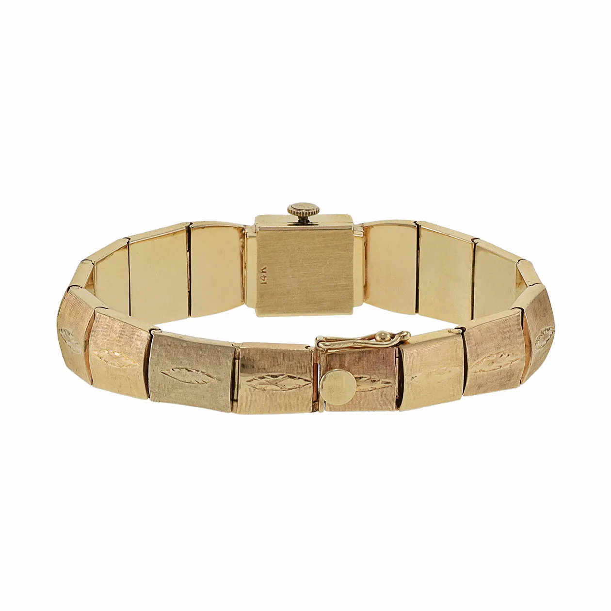 Vintage 1970's Tilbury 14KT Yellow Gold Ladies Watch