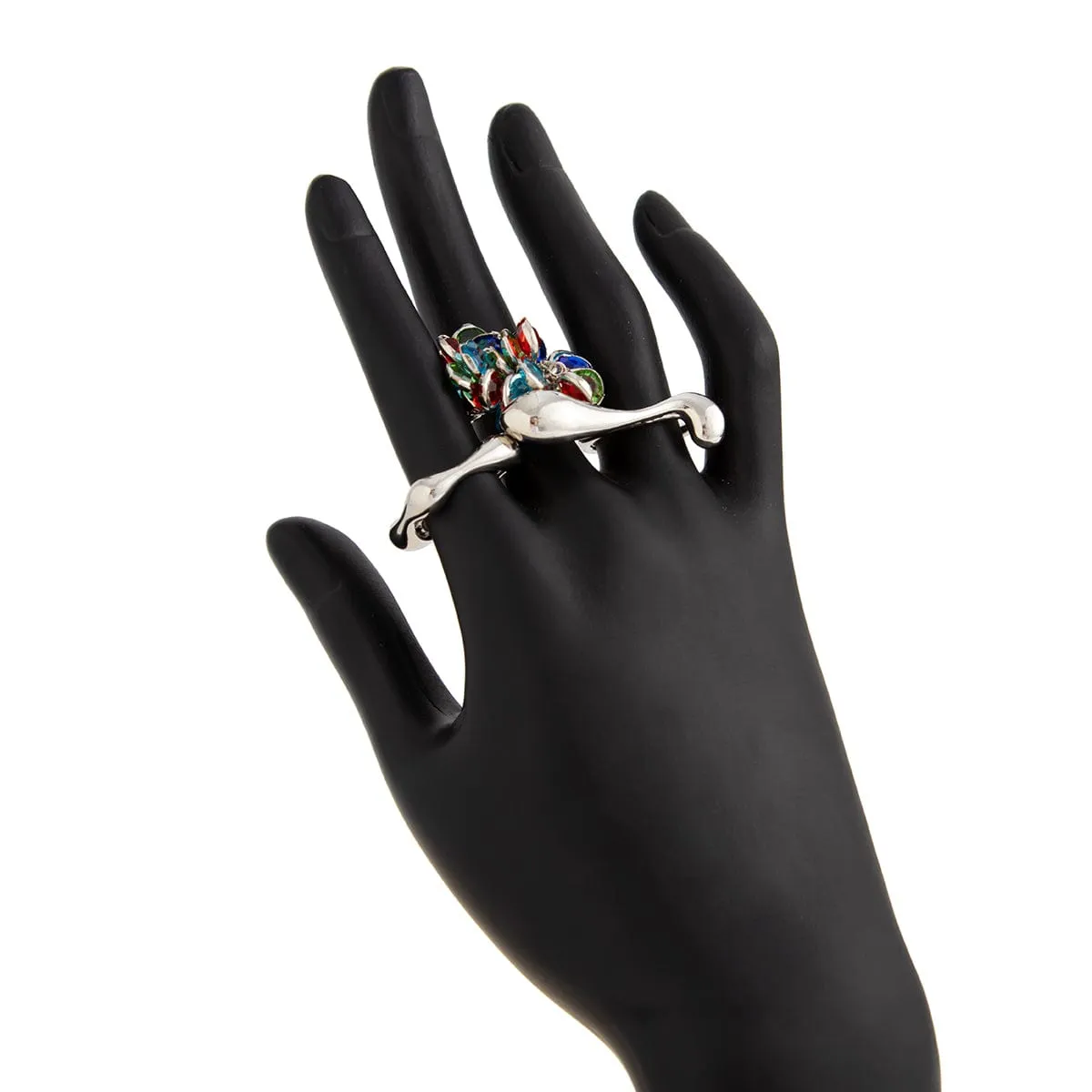 Vintage 3pcs Crystal Tassel Waterdrop Ring Set