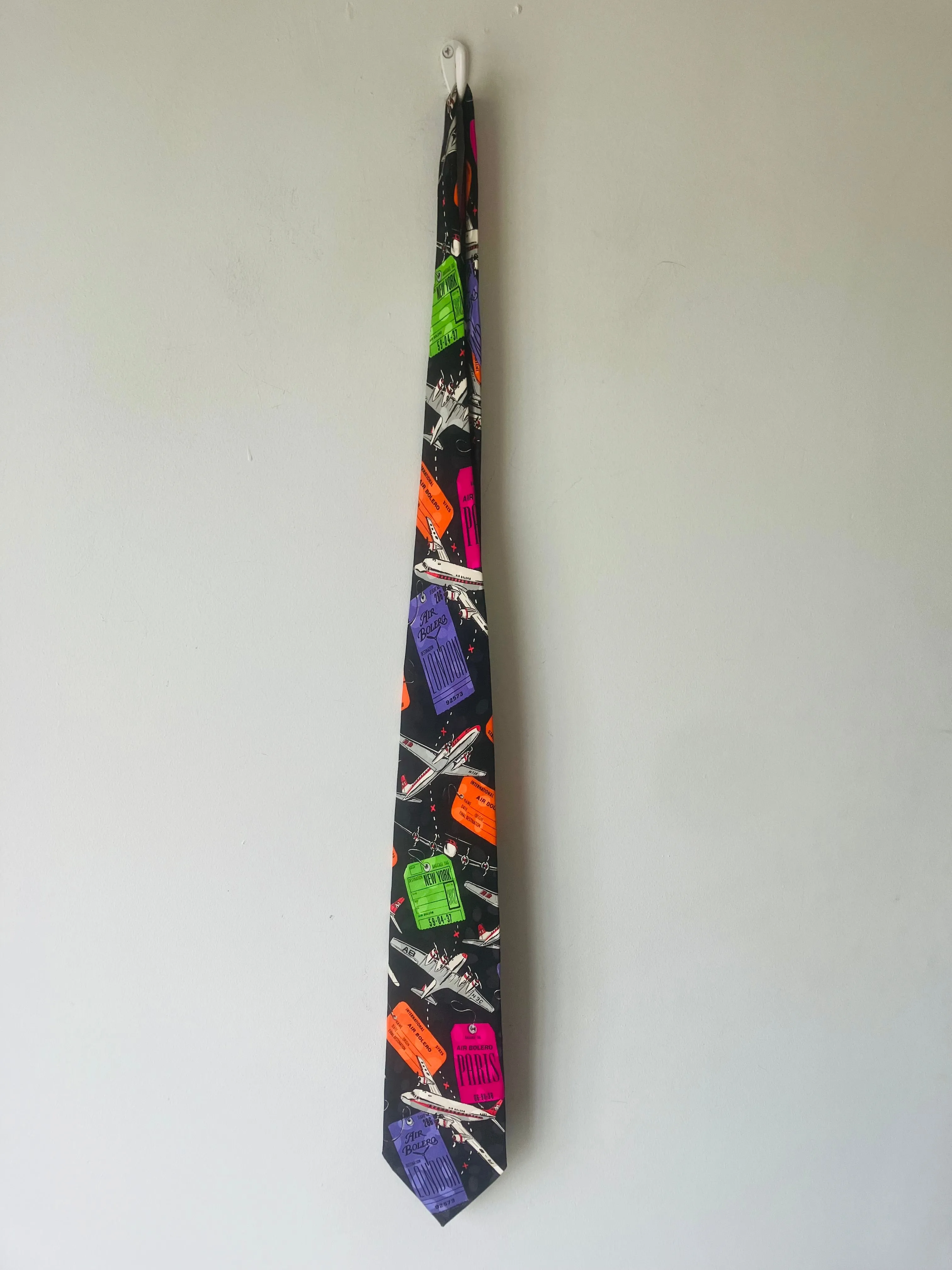 Vintage Addiction by Bolero Silk Airplane Tie