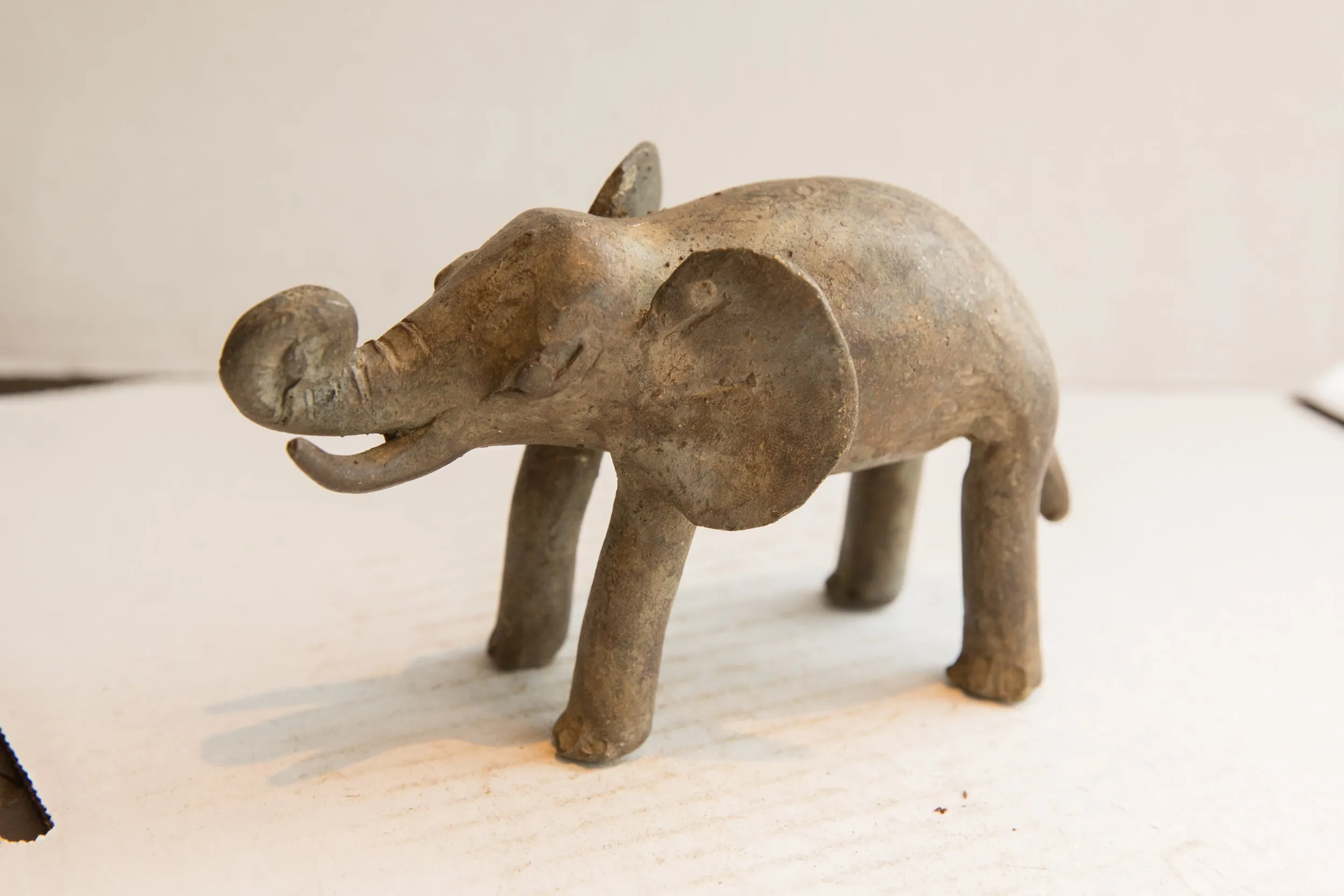 Vintage African Elephant Sculpture