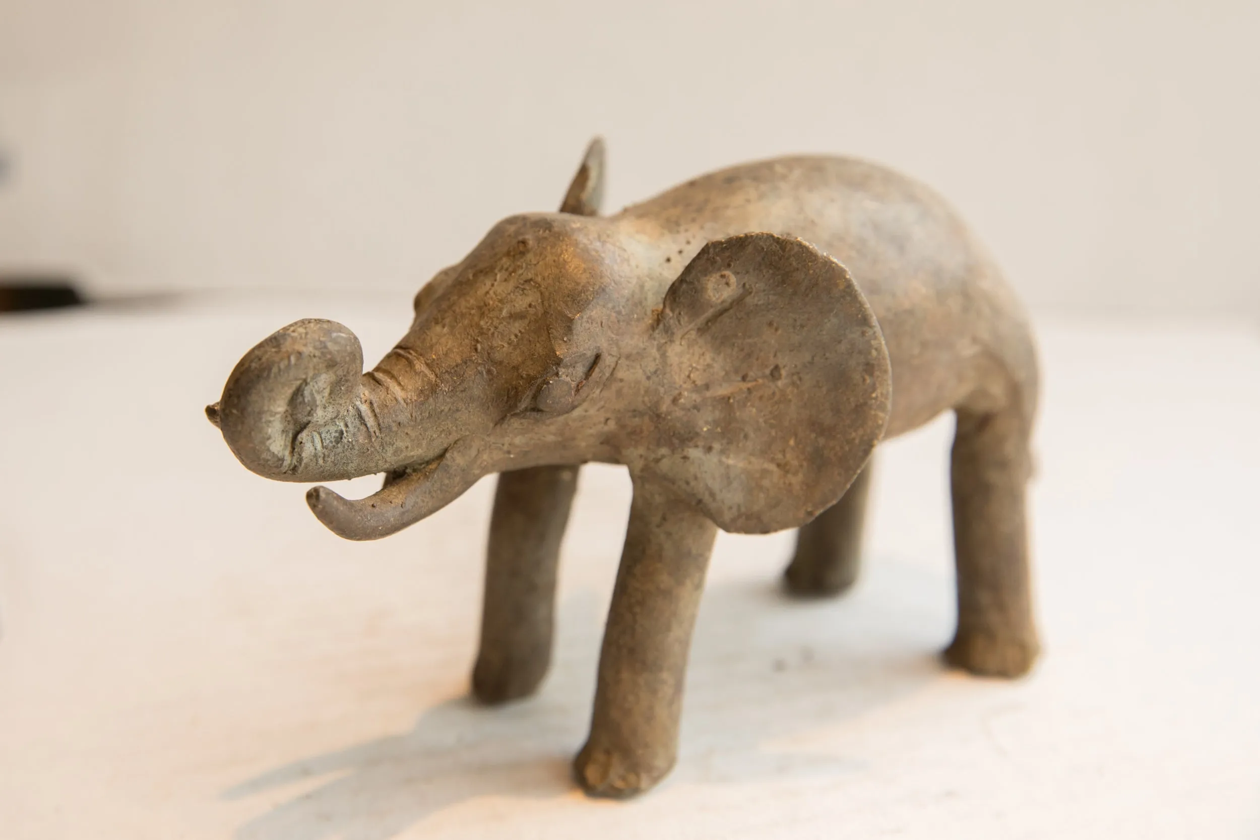 Vintage African Elephant Sculpture
