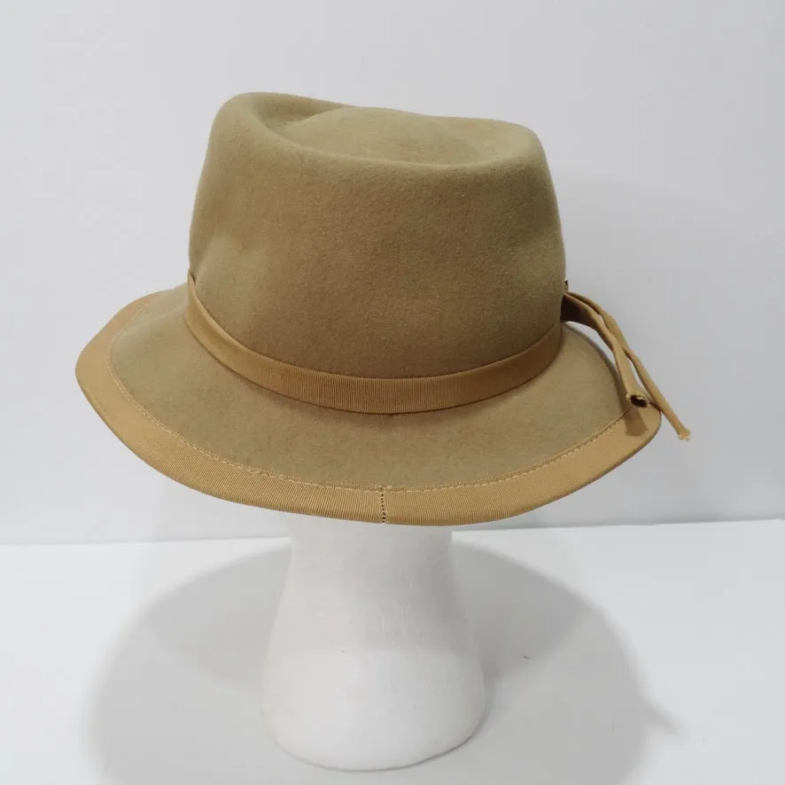 Vintage Beige Pierre Cardin Hardin Hat