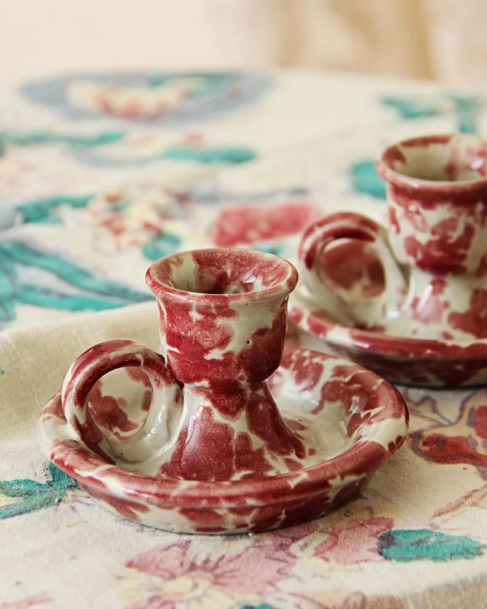 Vintage Cottage Candlestick Holders