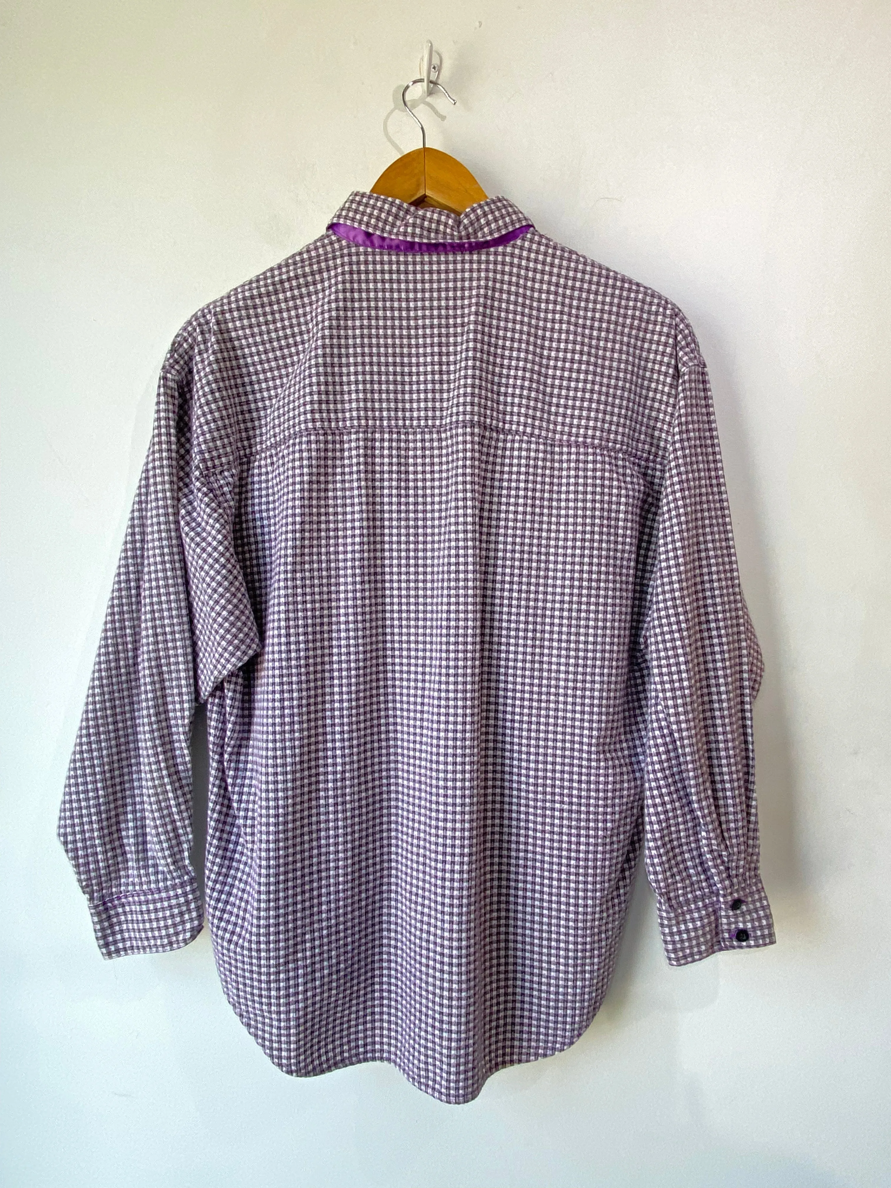 Vintage Esprit Sport Purple Checkered Shirt