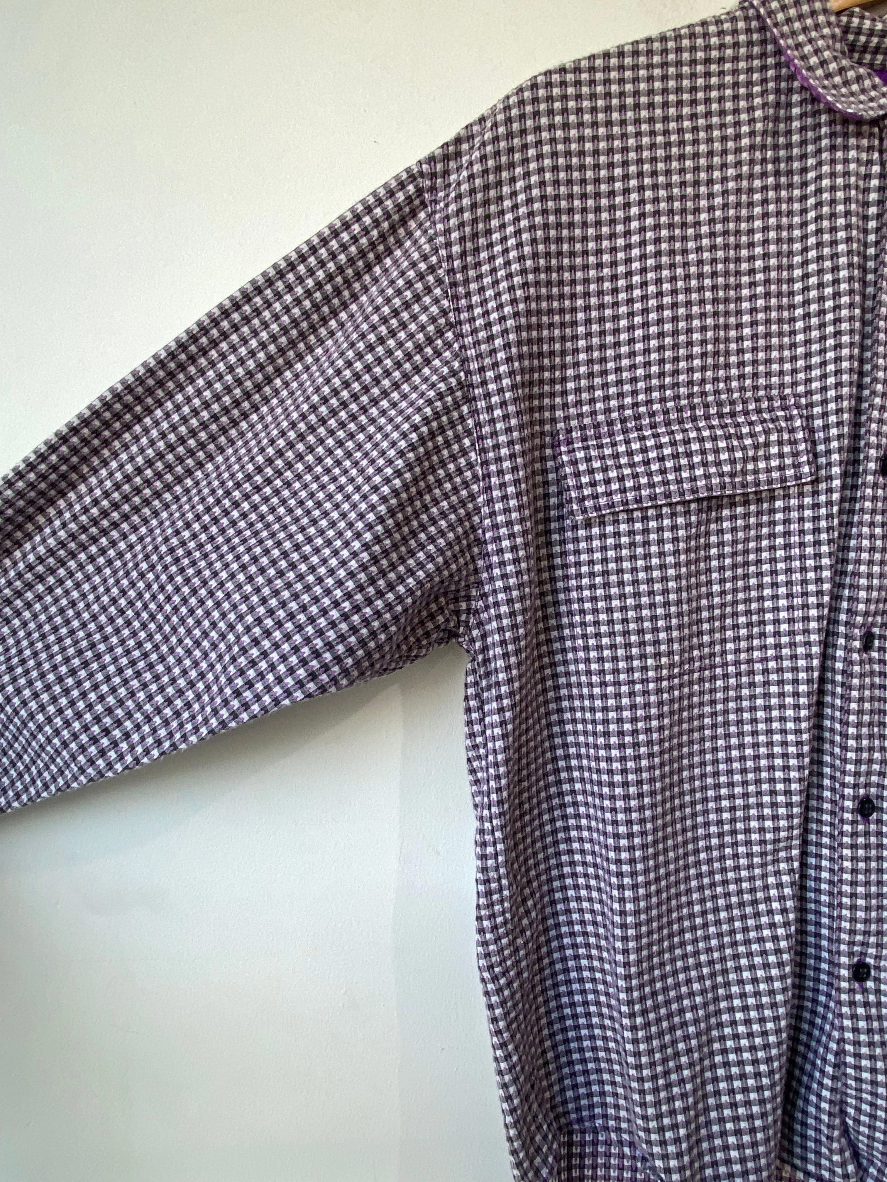 Vintage Esprit Sport Purple Checkered Shirt