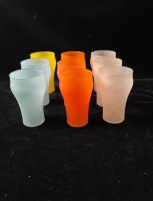 Vintage Federal Glass Company Frosted Soda Fountain Glasses