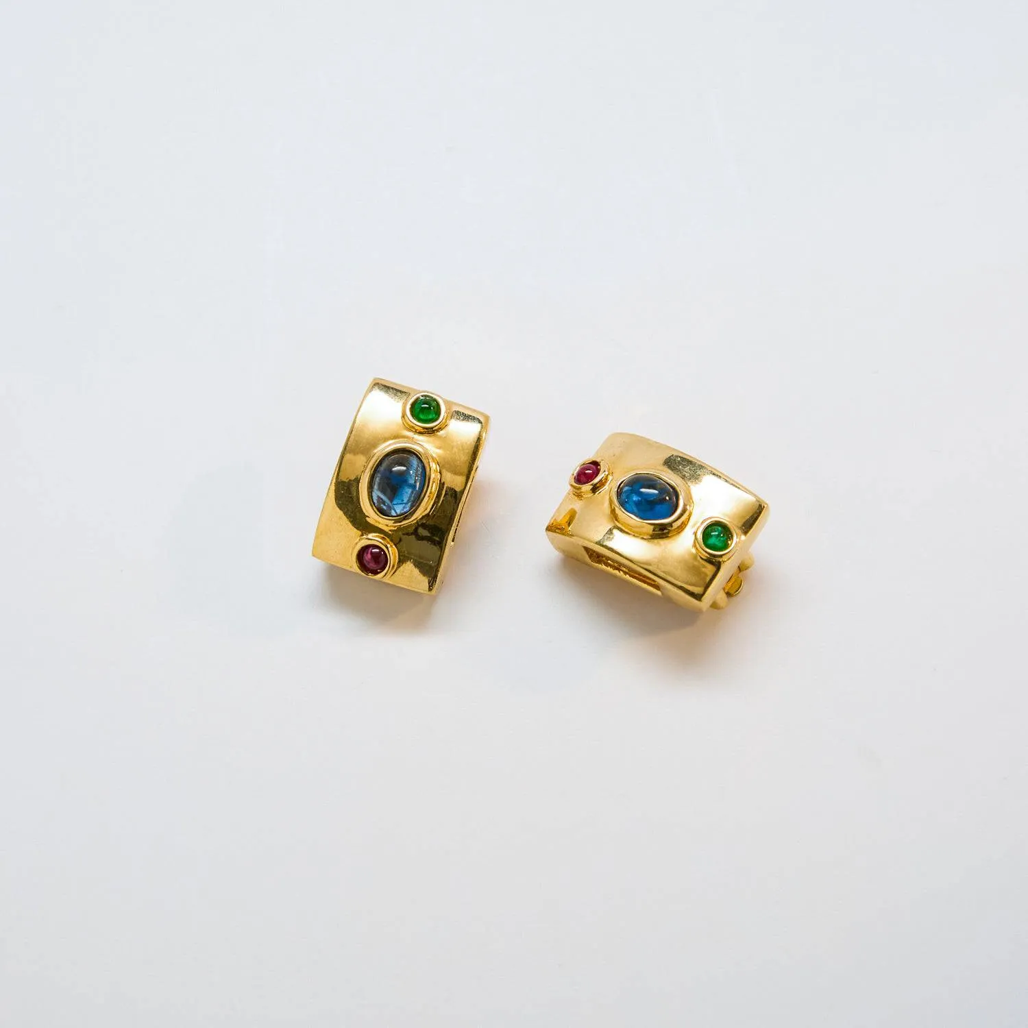 Vintage Geometric Jewel Earrings
