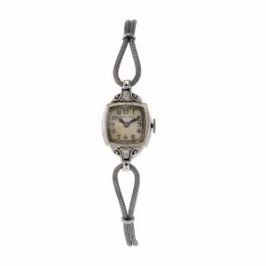 Vintage Hamilton 1950's Ladies 14K Gold and Diamond Cocktail Watch