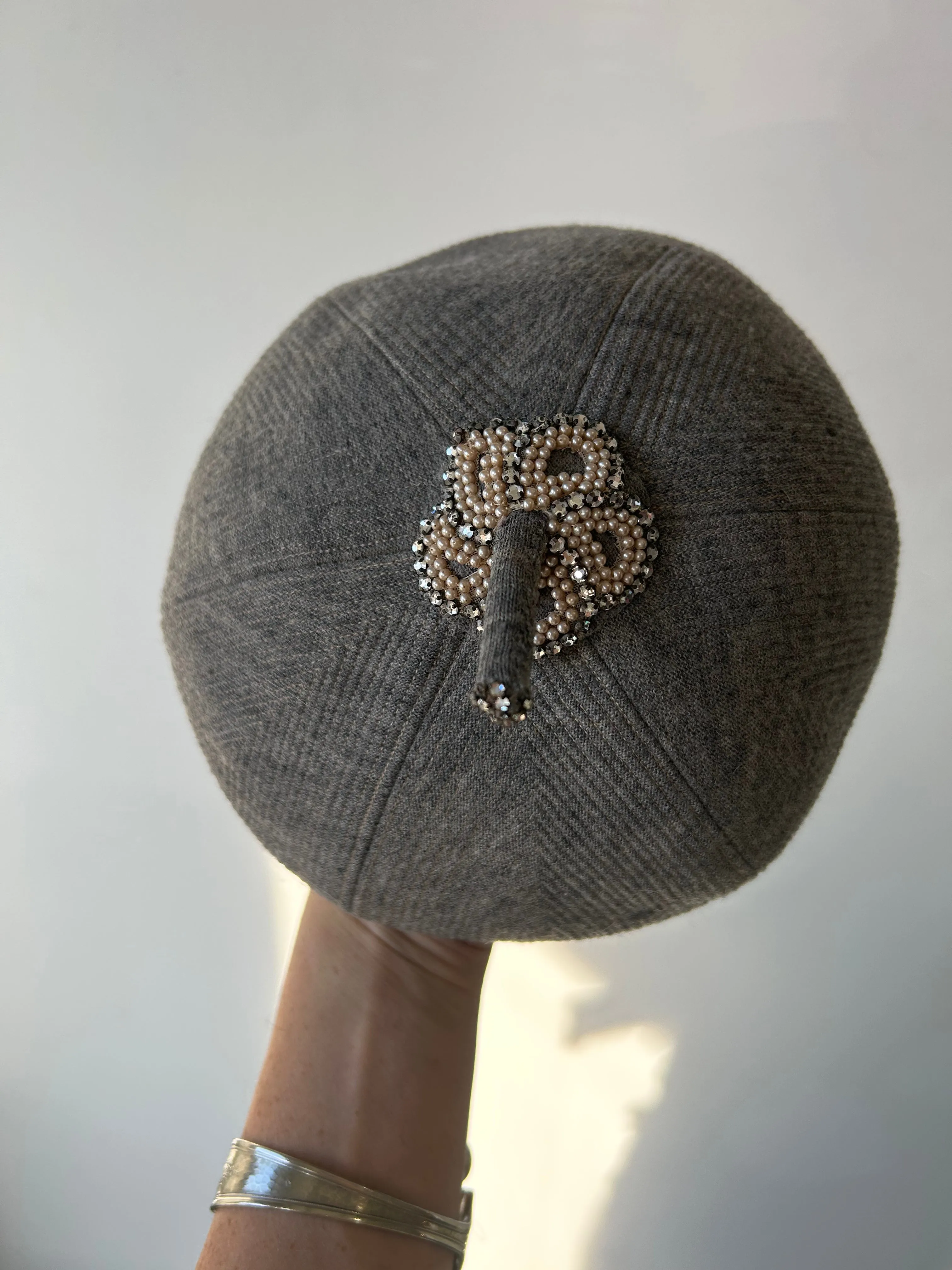 Vintage I. Magnin Little Grey Hat