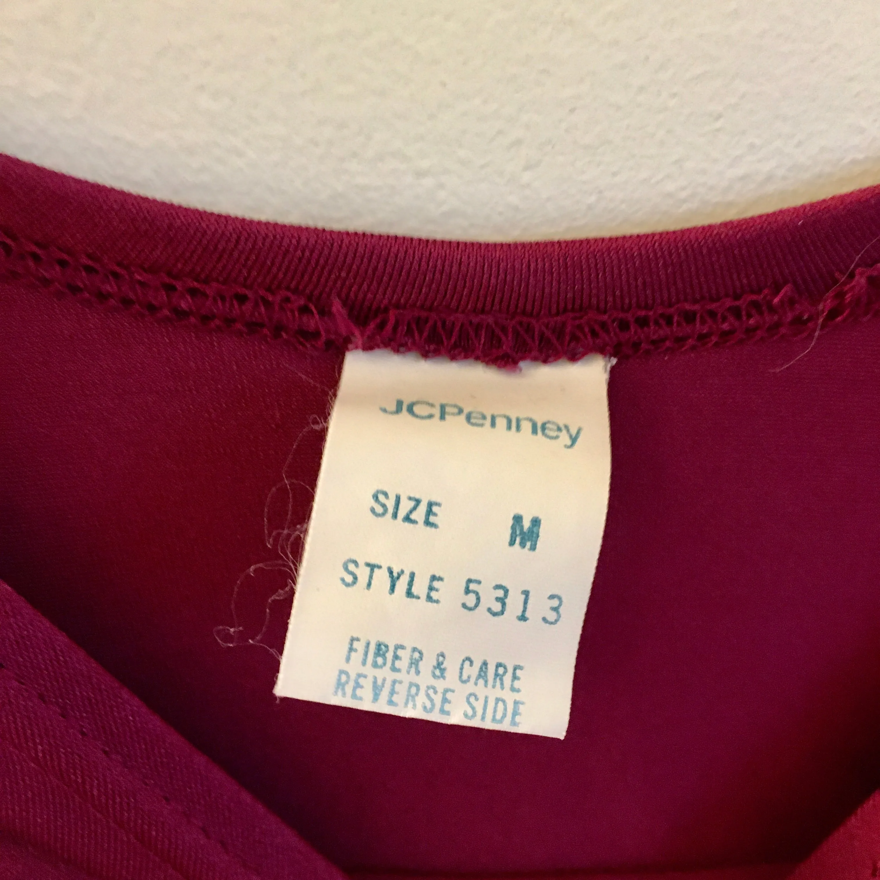 Vintage JCPenny bodysuit one piece onesie leotard // Size Medium // Made in USA