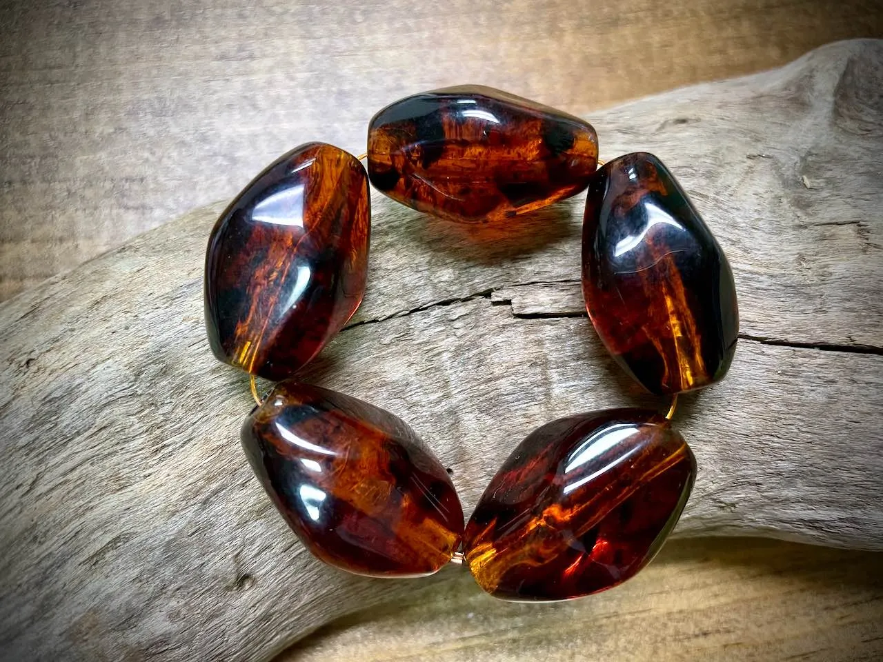 Vintage Plastic Bead Strand