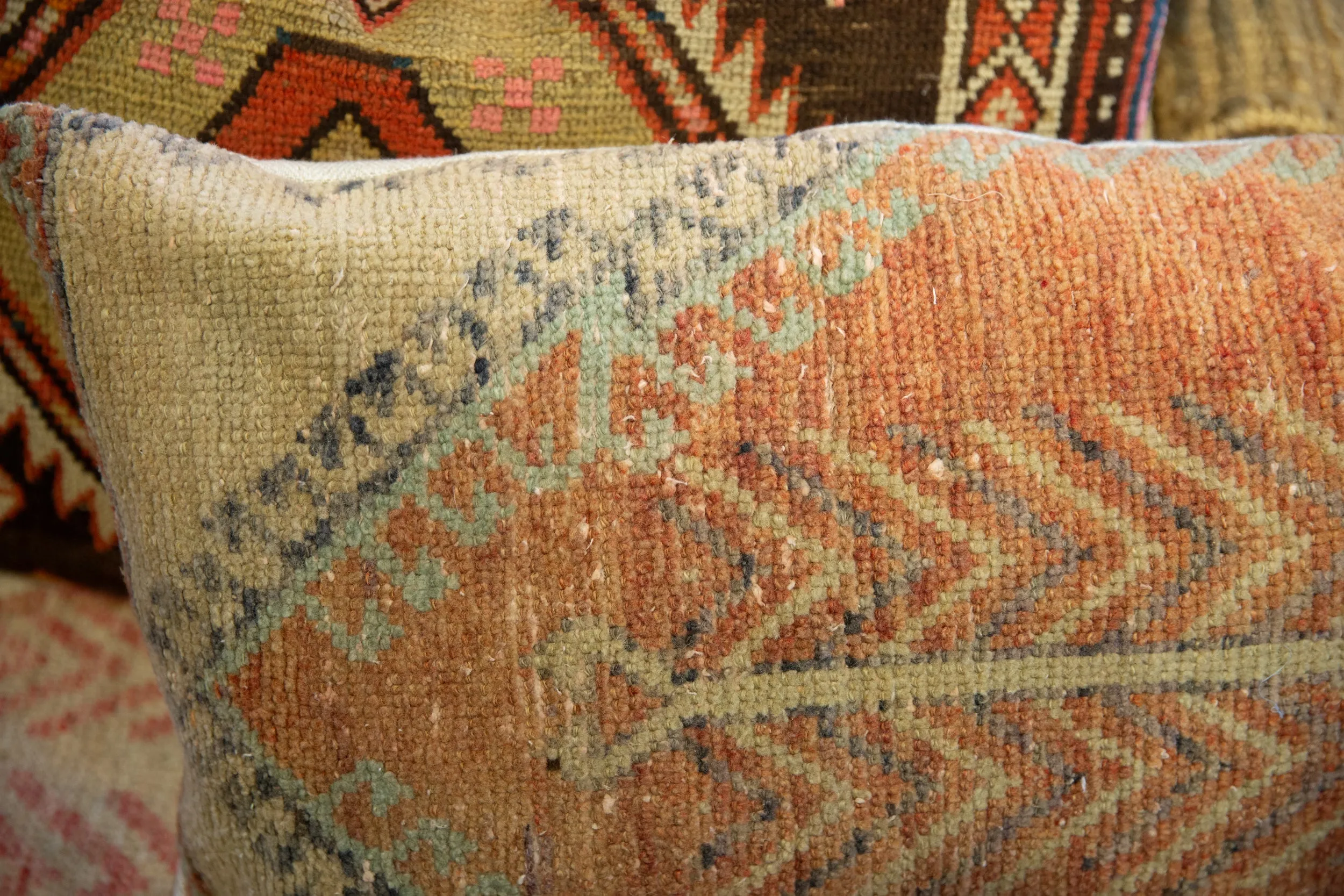 Vintage Rug Fragment Pillow