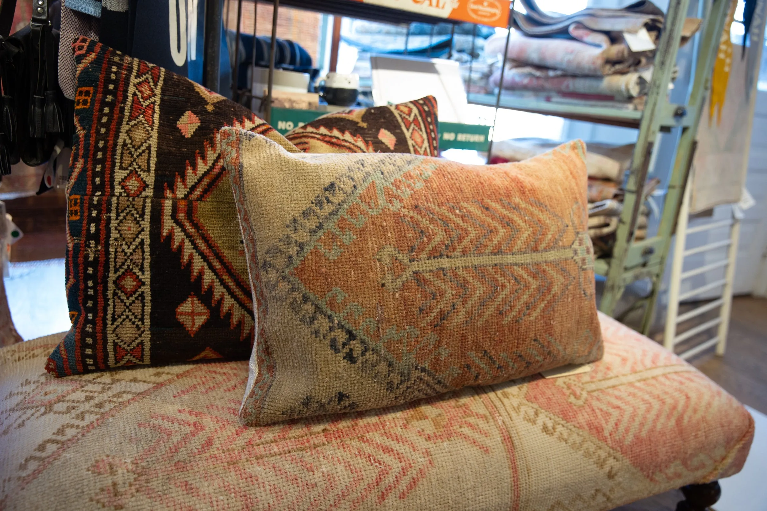 Vintage Rug Fragment Pillow