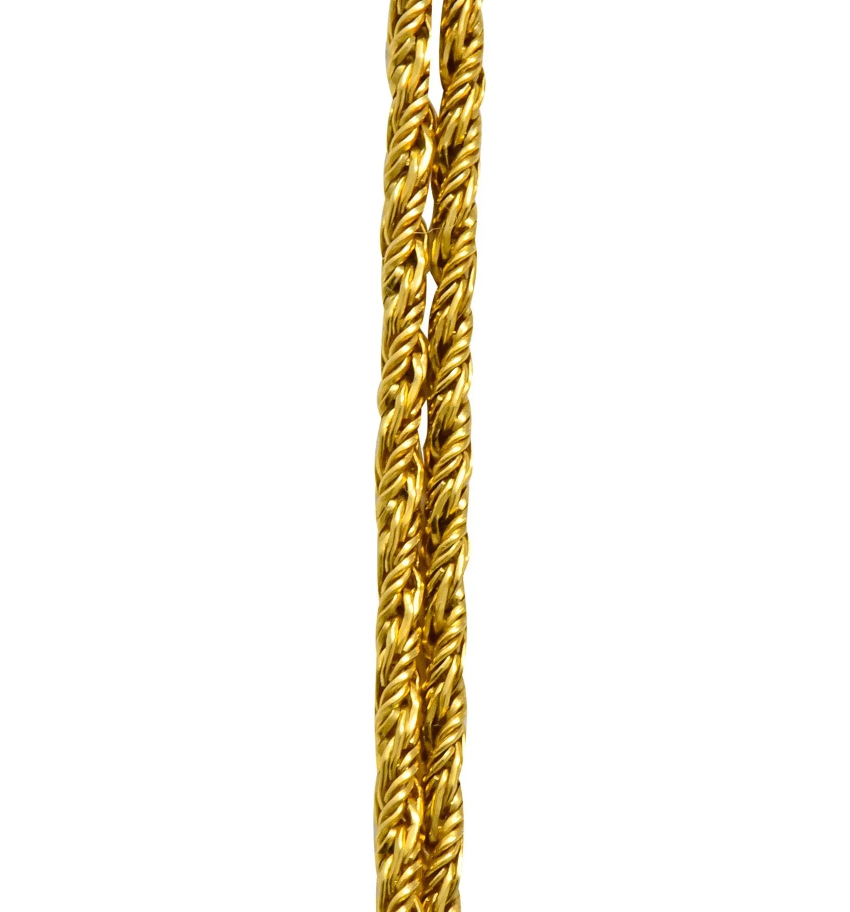 Vintage Tiffany & Co. 18 Karat Gold Knot Station Necklace