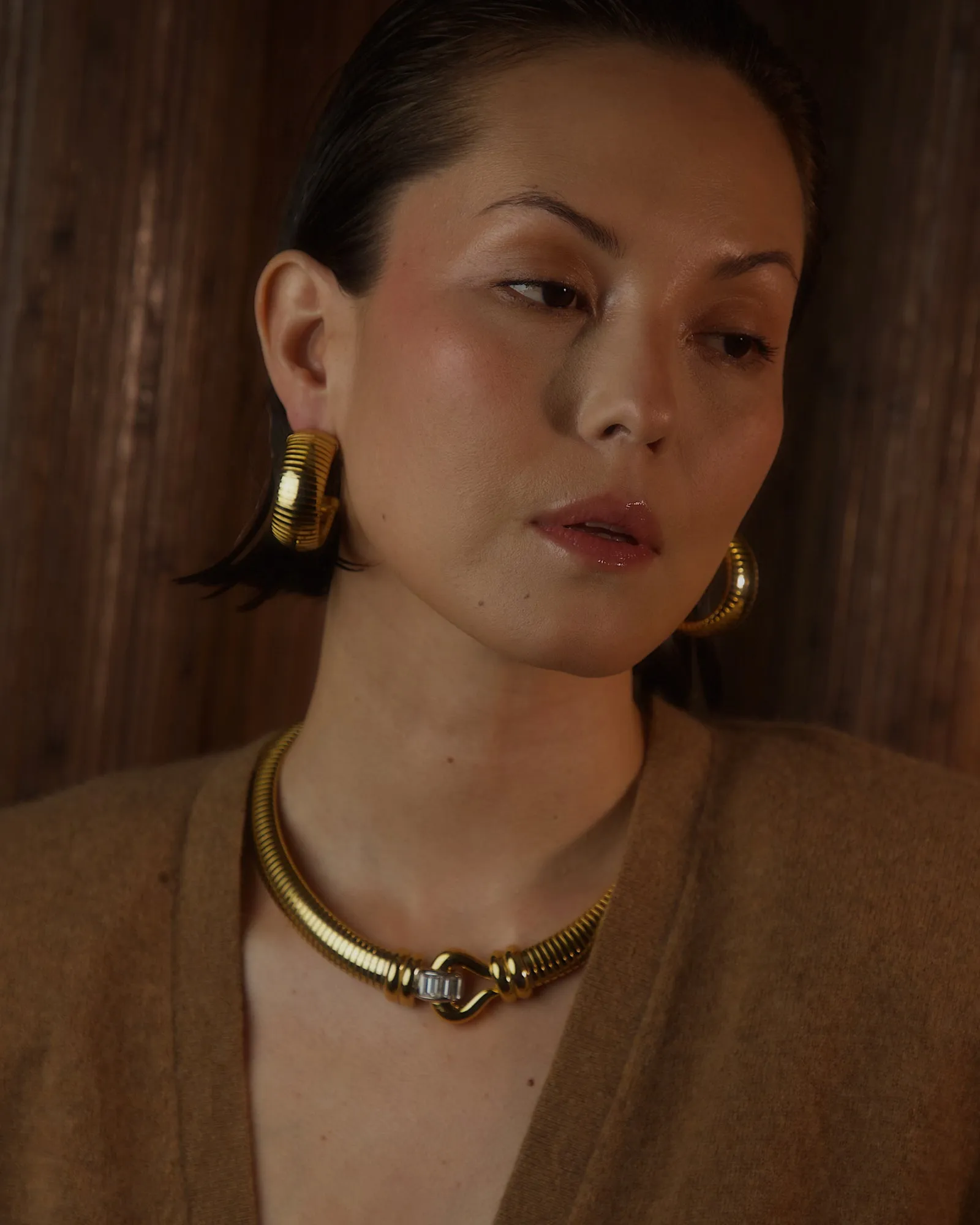Vintage Tubogas Hoop Earrings