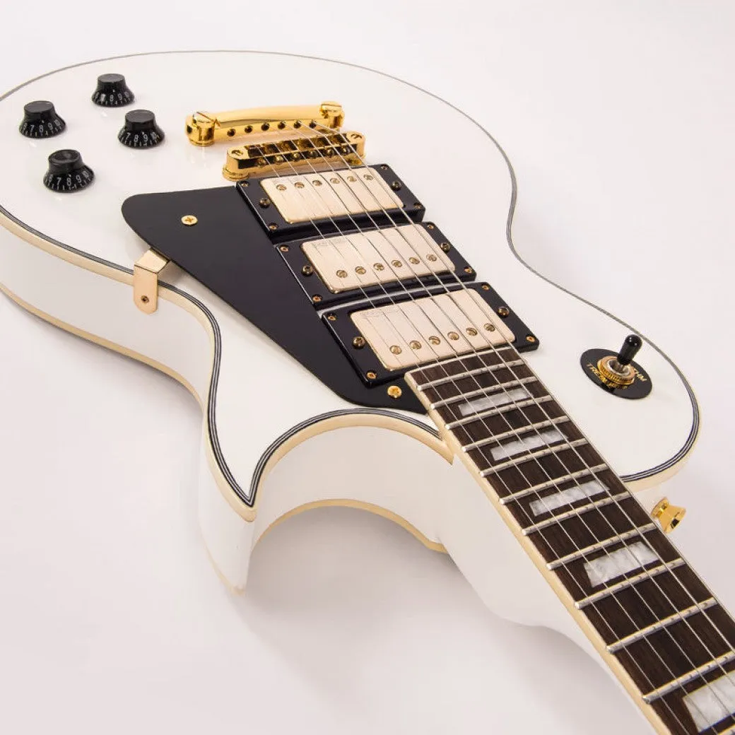 Vintage V1003AW ReIssued Les Paul Arctic White sähkökitara