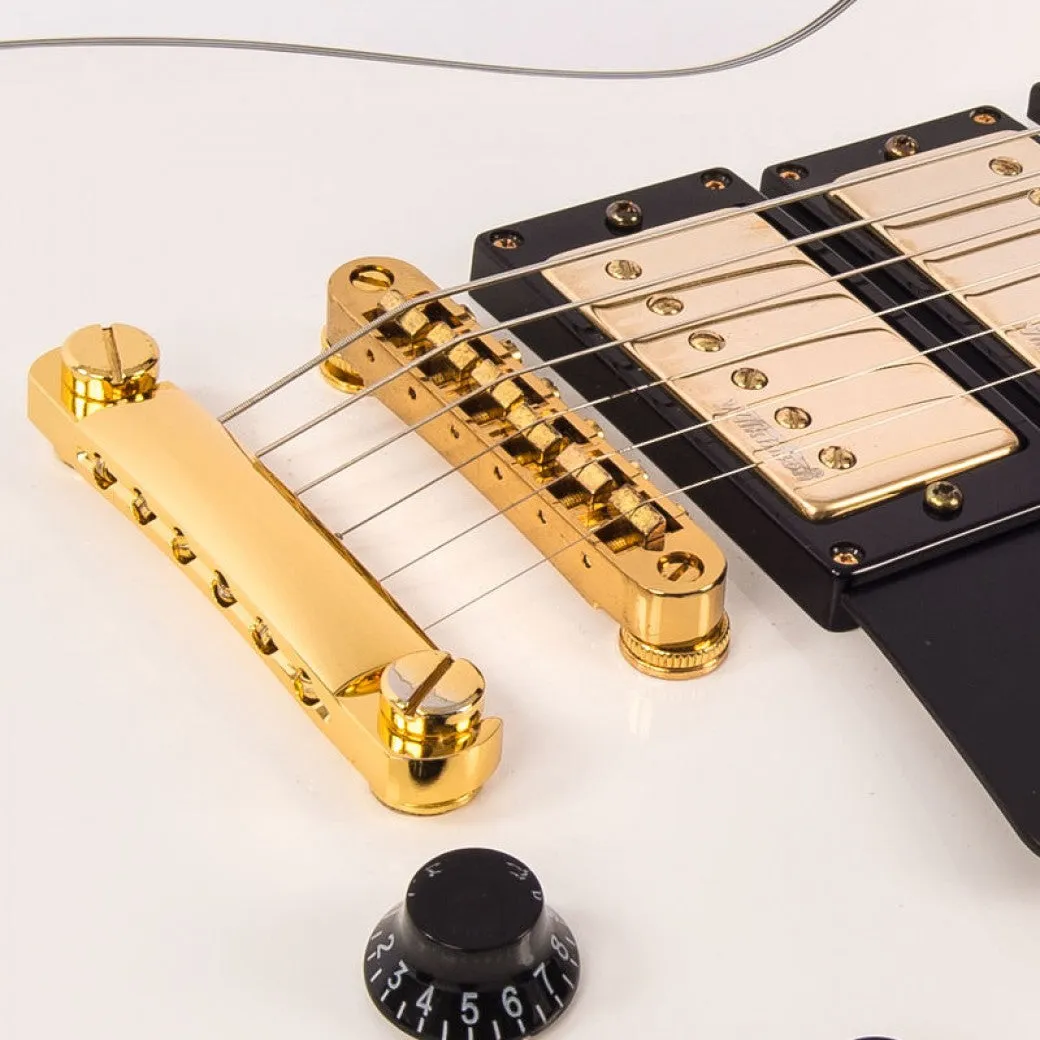 Vintage V1003AW ReIssued Les Paul Arctic White sähkökitara