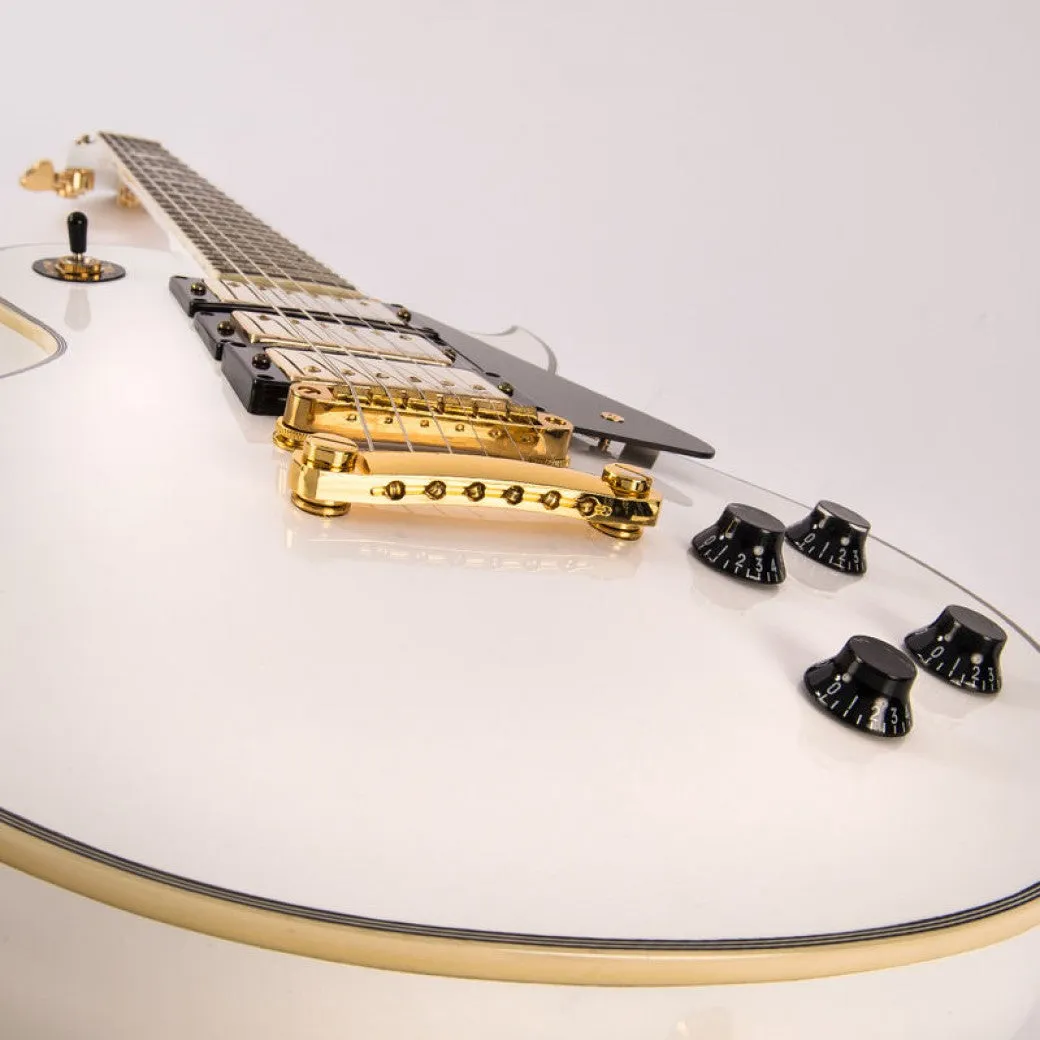 Vintage V1003AW ReIssued Les Paul Arctic White sähkökitara