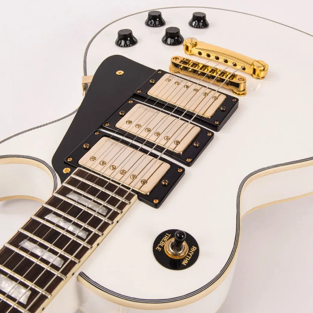 Vintage V1003AW ReIssued Les Paul Arctic White sähkökitara