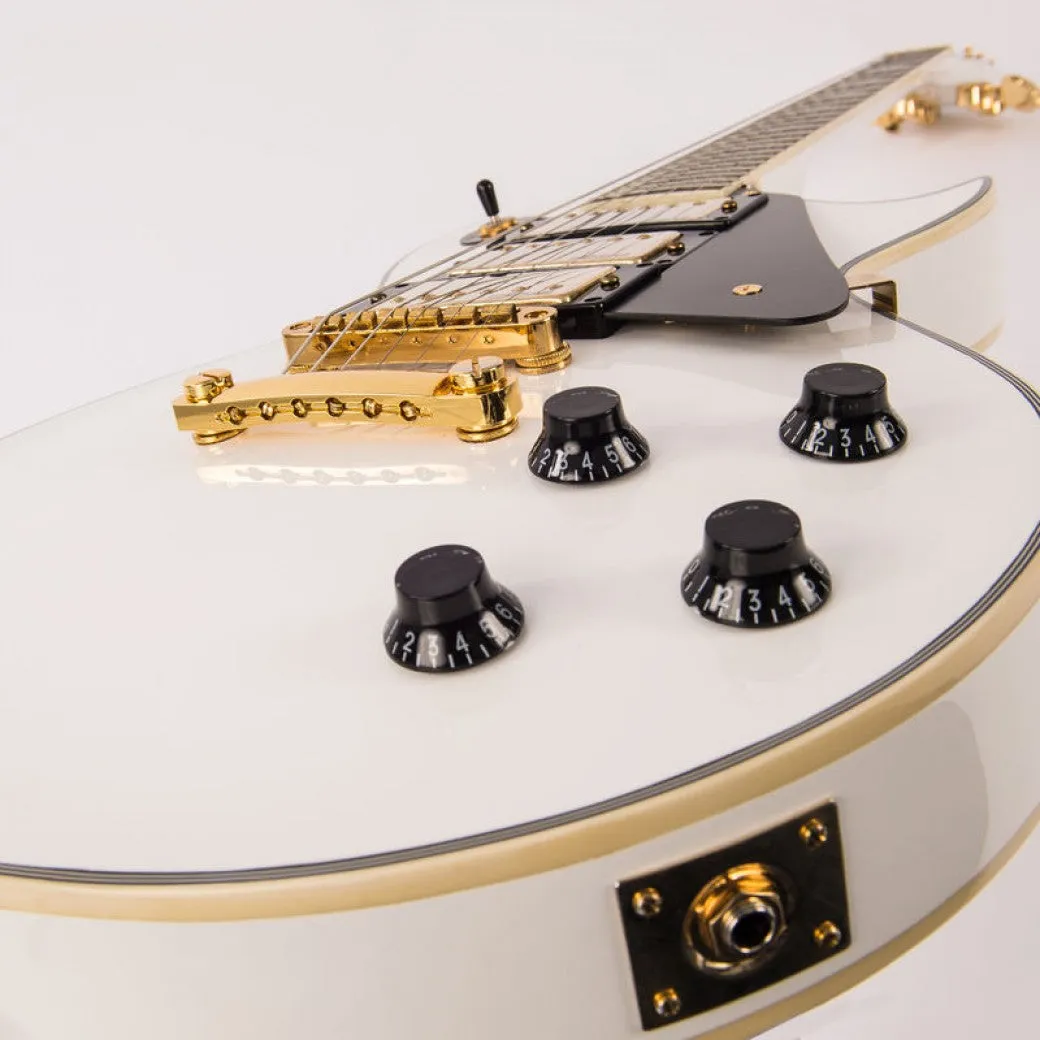 Vintage V1003AW ReIssued Les Paul Arctic White sähkökitara