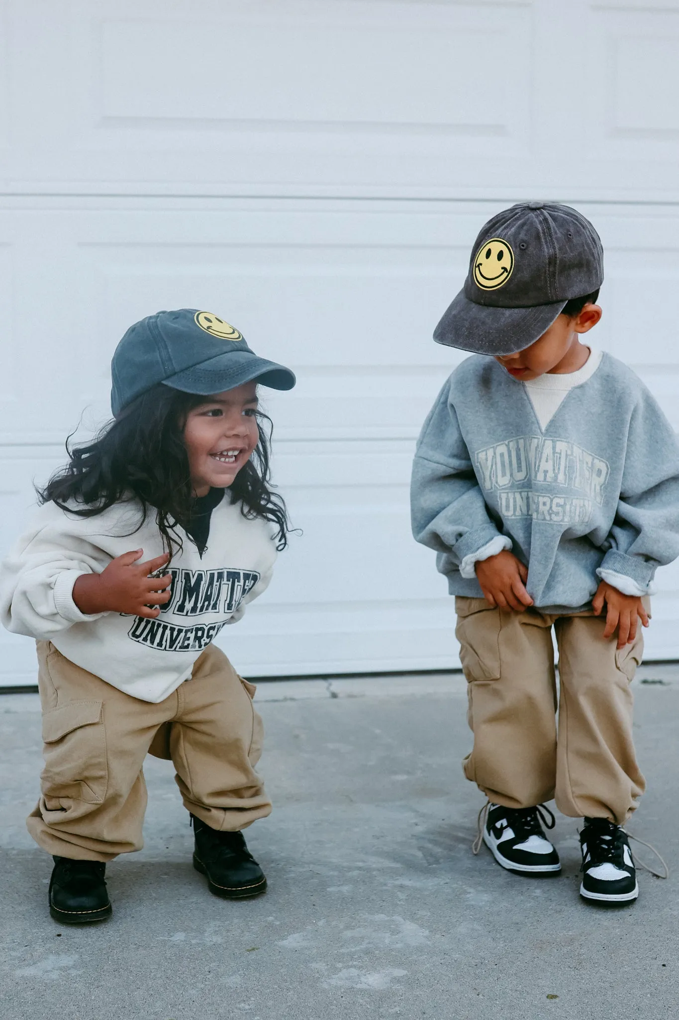 Vintage Wash Smiley Hats