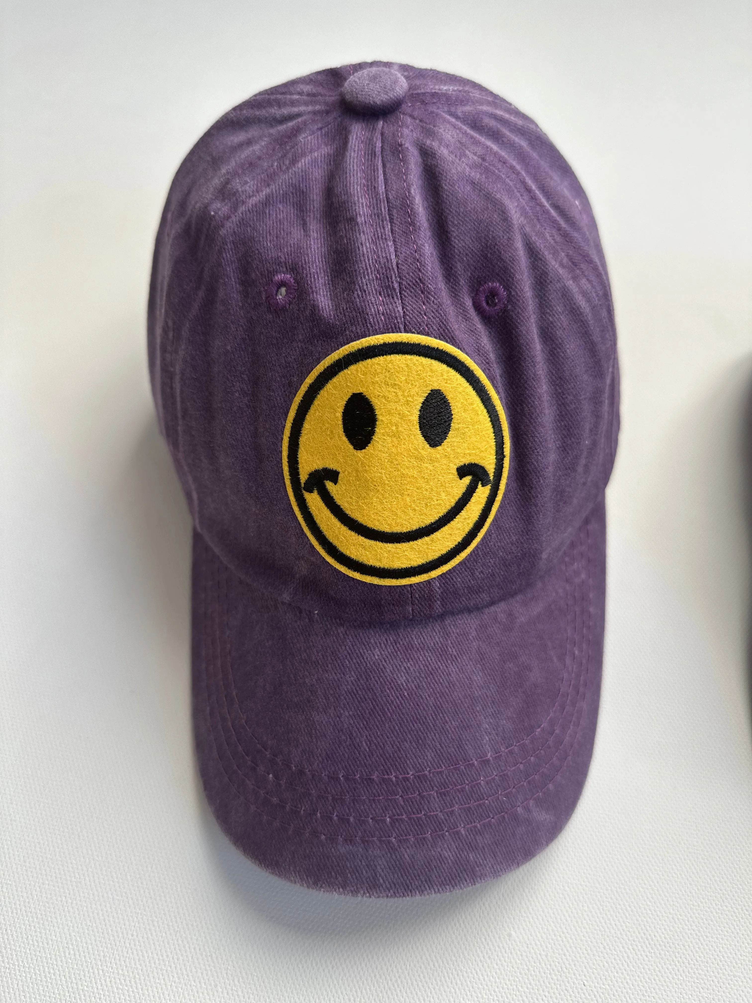 Vintage Wash Smiley Hats